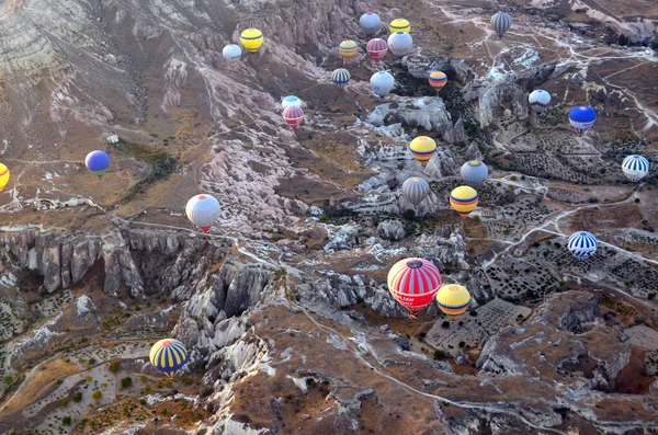 Goreme Turkey October Hot Air Balloon Fly Cappadocia Known World — 图库照片