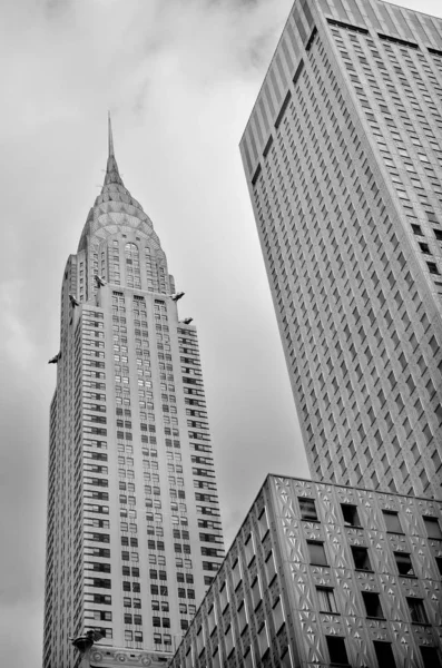 New York Usa Październik Fasada Budynku Chryslera Października 2013 Roku — Zdjęcie stockowe