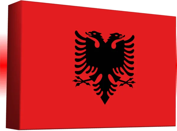 Albania Flag Abstract Background — стокове фото