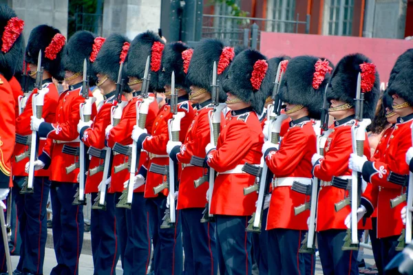 Montreal Canada Set Sfilata Soldato Del Royal 22Nd Regiment Colloquialmente — Foto Stock