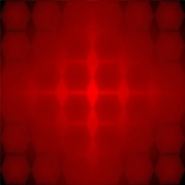 Абстрактний Червоний Фон Гексагонами — стокове фото