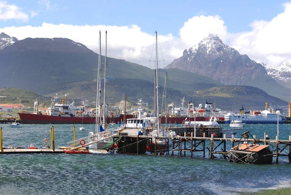 Ushuaia Argentina Nov Puerto Ushuaia Comúnmente Considerada Como Ciudad Más —  Fotos de Stock