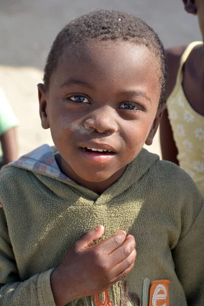 Swakopmund Namibia Ottobre 2014 Bambino Non Identificato Che Vive Nella — Foto Stock