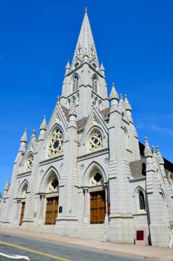 Halifax Canada 12 Haziran: St. Mary 's Cathedral Basilica, Kanada' nın başkenti Halifax 'ta bulunan Gotik Diriliş Katolik katedrali. 12 Haziran 2014