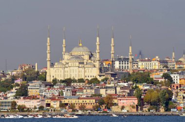 İstanbul 4 Ekim: Sultan Ahmed Camii, Ekim 04, 2013, İstanbul, Türkiye. Sultan Ahmed Camii (Mavi Cami) İstanbul 'un en popüler turizm beldeleri üzerine. 