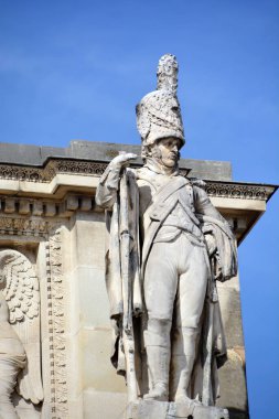 Paris, Fransa 17 Ekim: 17 Ekim 2014 'te Arch Triumph Carousel' in detayları. Paris 'teki Zafer Kemeri, Atlıkarınca Meydanı' nda eski Tuileries Sarayı 'nın bulunduğu yerde.. 