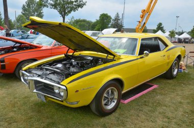 Granby QueBEC CANADA 29 Temmuz 2013: Eski araba sergisi