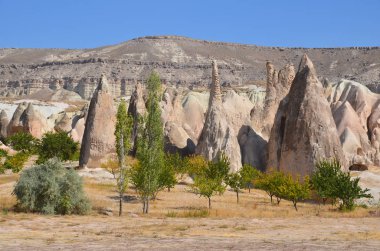 Muhtemelen Türkiye 'nin kalbinde bulunan Kapadokya' nın en bilinen özelliği, Goreme 'in peri bacaları ve çevresindeki yüzlerce muhteşem sütuna dönüşmüş köylerdir.