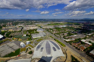 Montreal Canadası 10 Ağustos, ziyaretçilerin Amerika 'nın dört ekosistemini görmesine izin veren biyodome. Bina, 1976 Olimpiyat Oyunları için 10 Ağustos 2013 'te Montreal Kanada' da Velodrome olarak inşa edilmiştir.
