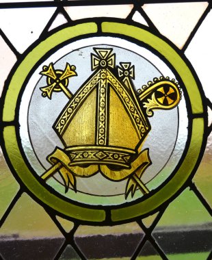 Trinity Newfoundland 12 Haziran: St Paul 's Anglikan kilisesinde 12 Haziran 2014' te Trinity Newfoundland 'da leke camlı pencere. Trinity, Newfoundland ve Labrador 'da Trinity Körfezi' nde yer alan küçük bir kasabadır..