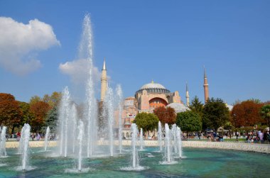 İSTANBUL SEPT. 30 Eylül 2013 'te İstanbul, Türkiye' de Ayasofya 'da. Ayasofya eski bir Ortodoks ataerkil bazilikası, sonra cami, şimdi de müze.