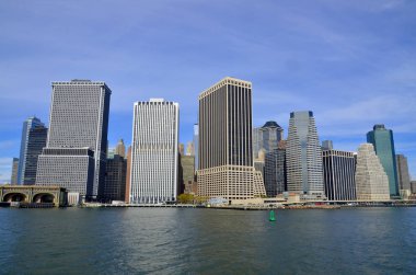 NEW YORK - 24 Ekim 2013 'te New York' ta Manhattan 'ın aşağısı, Manhattan Adası' nın en güneyinde, New York 'un ana ticaret ve hükümet merkezi konumundadır.