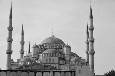 İSTANBUL TURKET Ekim 04: Sultan Ahmed Camii, Ekim 04, 2013, İstanbul, Türkiye. Sultan Ahmed Camii (Mavi Cami) İstanbul 'un en popüler turizm beldeleri üzerine.