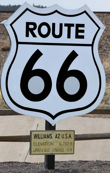 Williams Arizona Kwiecień Route Znany Również Jako Rogers Highway Potocznie — Zdjęcie stockowe