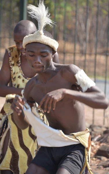 Victoria Falls Zimbabwe Οκτ Χορεύτρια Δρόμου Από Φυλή Ndebele Στις — Φωτογραφία Αρχείου