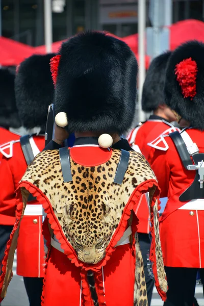 Montreal Canada Septiembre Desfile Soldados Del Regimiento Real Coloquialmente Van — Foto de Stock