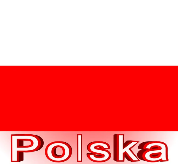 Polský Příznak Abstraktní Pozadí — Stock fotografie