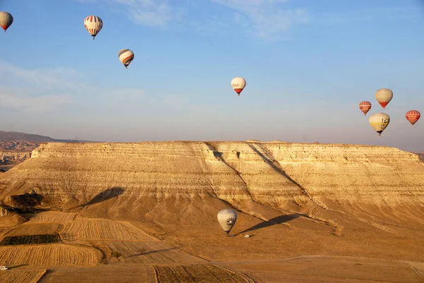 Goreme Turquía Octubre Vuelo Globo Aerostático Sobre Capadocia Conocido Todo —  Fotos de Stock