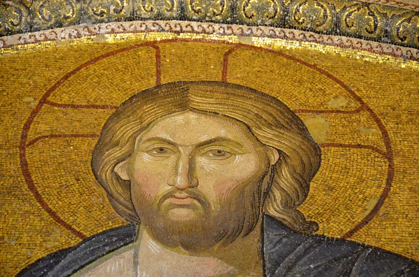 Istanbul Wrzesień Mozaika Kościele Świętego Zbawiciela Chora Jest Uważana Jeden — Zdjęcie stockowe