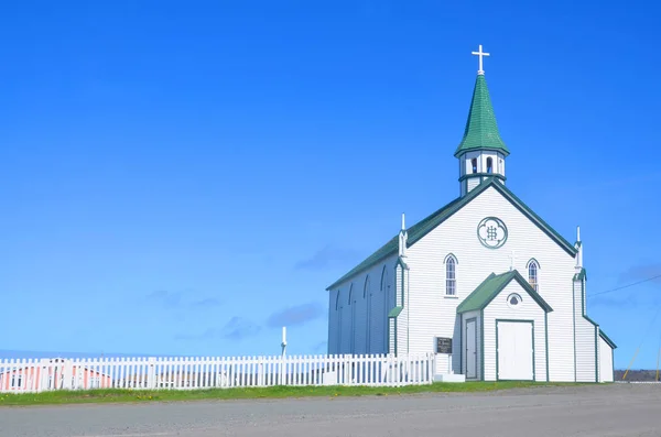 stock image St. Josephs Roman Catholic Church is a wooden, Gothic Revival style church with a spire. It is located on Chapel Hil  Municipal Heritage Building, Bonavista, Newfoundland and Labrador, Canada