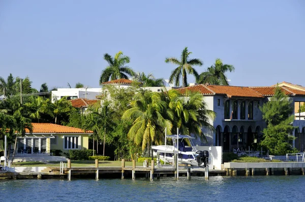 Miami Florida October House Star Island Neighborhood South Beach City — Stock Photo, Image