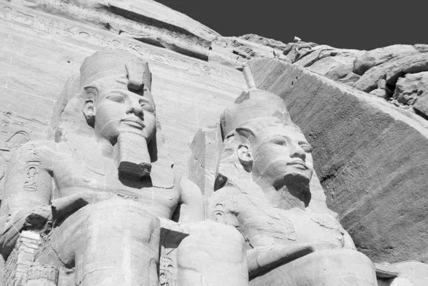 Templos Abu Simbel São Dois Templos Rochosos Maciços Abu Simbel — Fotografia de Stock