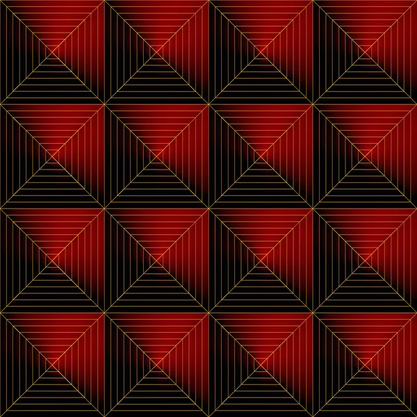 Symetryczne Czerwone Kwadraty Tekstury — Zdjęcie stockowe