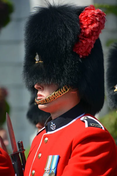 Montreal Canada Sept Parade Soldier Royal 22Nd Regiment Colloquially Van — Stock Photo, Image