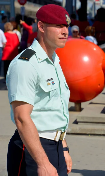 Young Policeman Uniform Canada — Stock Photo, Image