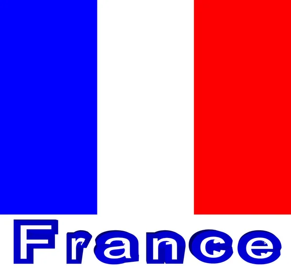 Fransk Flagga Abstrakt Bakgrund — Stockfoto