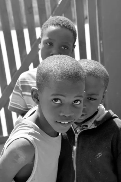 Swakopmund Namibia October 2014 Unidentified Child Living Mondesa Slum Swakopmund — 图库照片