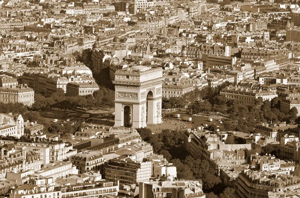 Paris Fransa Ekim Zafer Arch Etoile Arc Triomphe Anıt 1806 — Stok fotoğraf