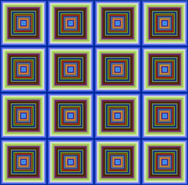 Kolorowe Abstrakcyjne Tło Kwadratowymi Kształtami — Zdjęcie stockowe