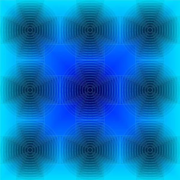 Abstrato Fundo Azul Com Formas Geométricas — Fotografia de Stock