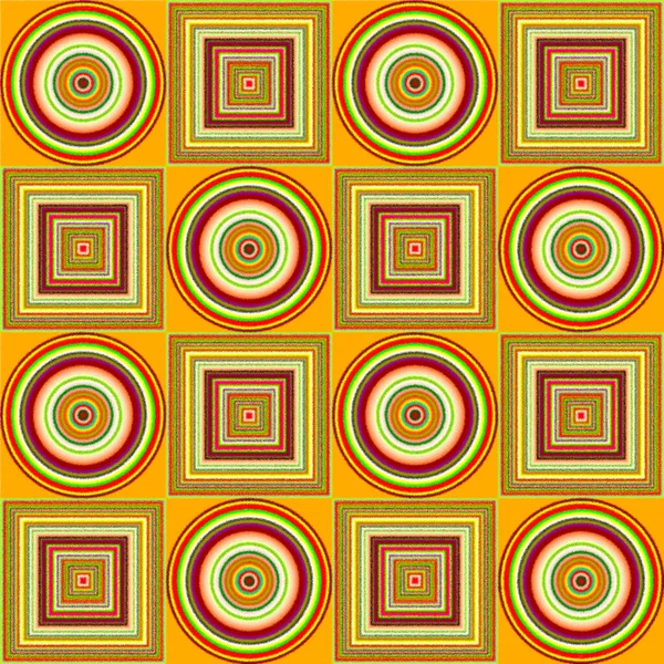 Pixlar Cirkel Färgglada Mönster — Stockfoto