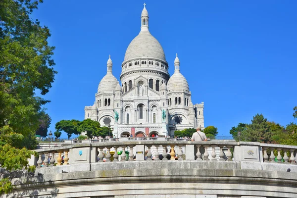 París Francia Octubre Basílica Del Sagrado Corazón París Una Iglesia — Foto de Stock