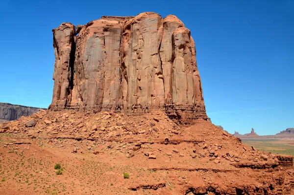 Monument Valley Region Colorado Plateau Characterized Cluster Vast Sandstone Buttes — Stock Photo, Image