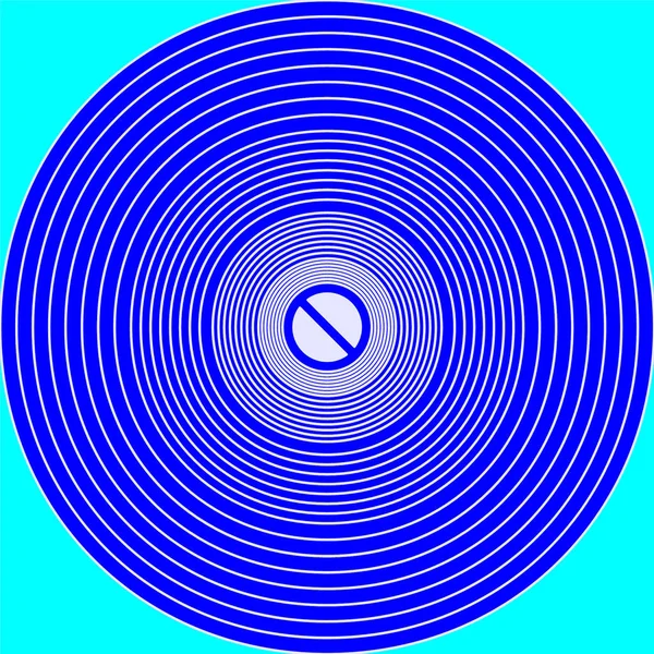Υπνωτικοί Μπλε Κύκλοι Χρωμάτων — Φωτογραφία Αρχείου