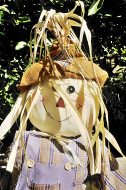 Geleneksel giysili büyük bebek.