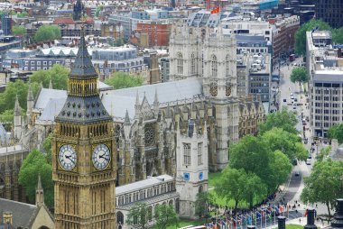 Big Ben ve Westminster Abbey, Londra, İngiltere