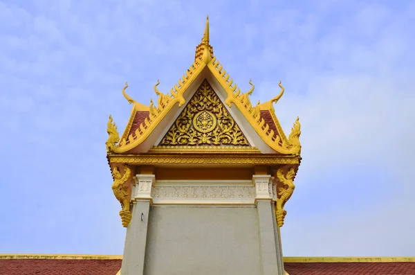 Phnom Penh Cambodia Marca Pałac Królewski Kompleks Budynków Który Służy — Zdjęcie stockowe