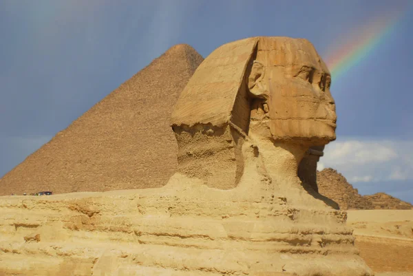 Great Sphinx Giza Father Dread Commonly Referred Sphinx Giza Limestone — Stock Photo, Image