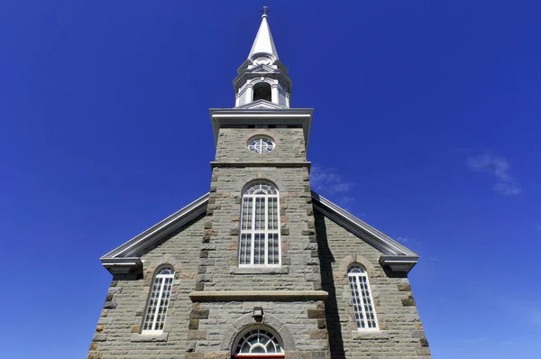 Церква Сен Едуарда Les Mechins Quebec Canada — стокове фото