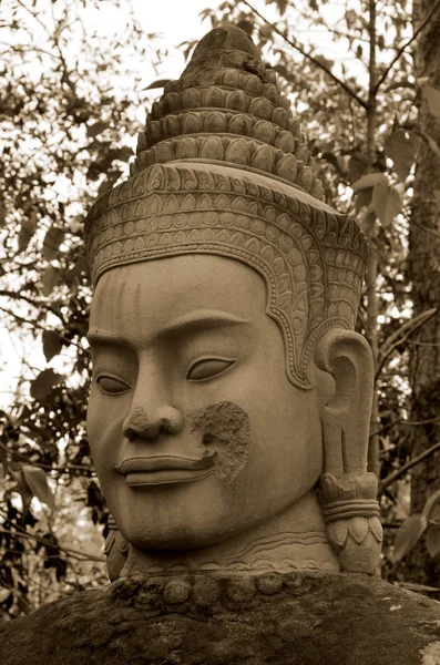 Taştan Asuralar Naga Vasuki Angkor Thom Yüzyıl Şehrine Açılan Bir — Stok fotoğraf