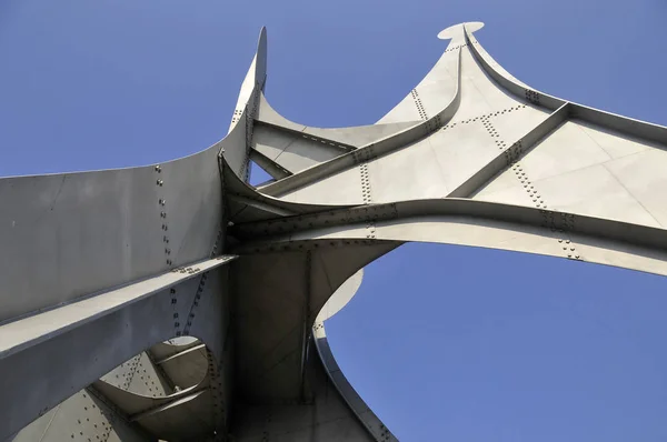 Montreal Canada Juli Alexander Calder Skulpturen Homme French Man Storskalig — Stockfoto