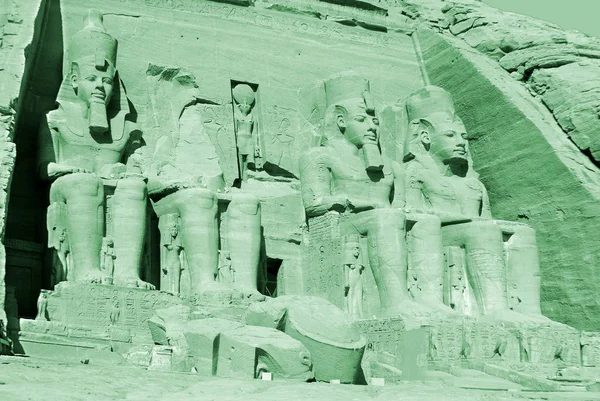 Abu Simbel Temples Two Massive Rock Temples Abu Simbel Nubia — Stock Photo, Image