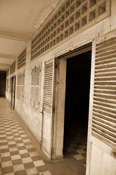 Fuera Prisión Escuela Secundaria Khmer Rouge Convirtió Centro Tortura Ejecución —  Fotos de Stock