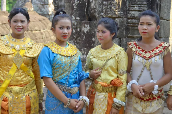 Siem Reap Cambodia March Potret Penari Apsara Buddhisme Saat Ini — Stok Foto