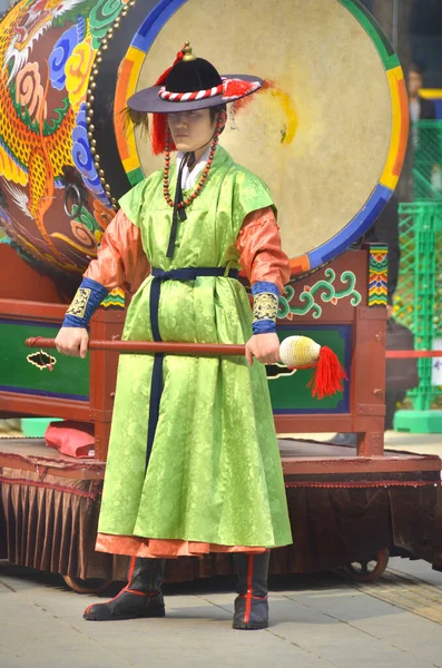 Seoul Corea Abril Actor Programa Tradicional Coreano Reacción Abril 2013 — Foto de Stock
