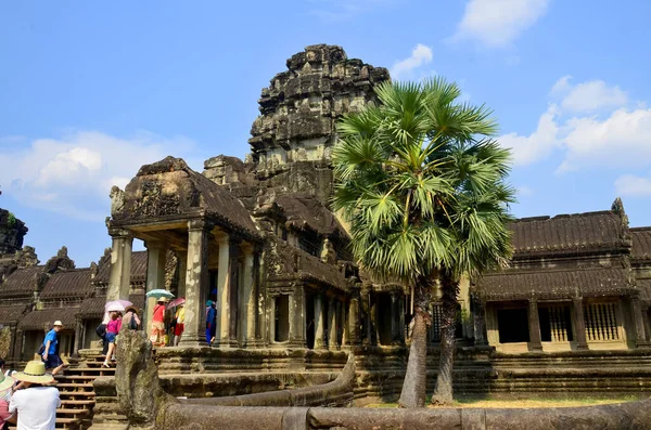 Angkor Wat Mayor Complejo Templos Hindúes Monumento Religioso Más Grande — Foto de Stock